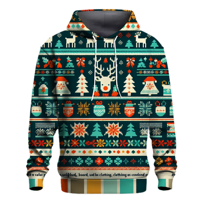 Cozy Christmas Sweater Pattern Hoodie