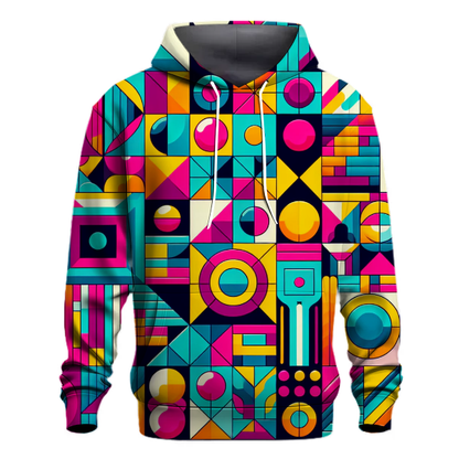 Vibrant Geometric Fun Hoodie Zip-up Hoodies