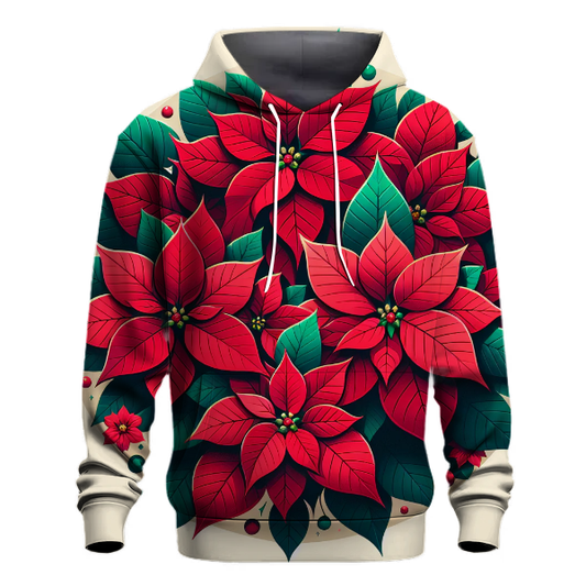 Christmas Poinsettia Elegance Hoodie