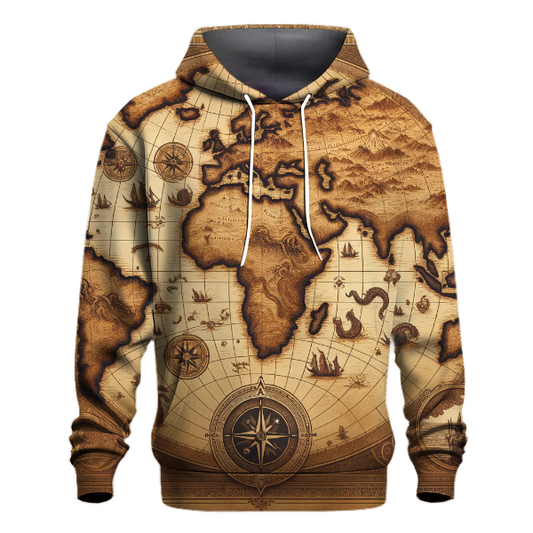 Ancient Earth Map Hoodie