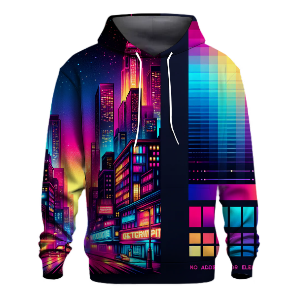 Urban Neon Gradient Hoodie Pullover Hoodies