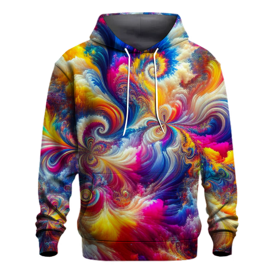 Vibrant Prism Explosion Hoodie