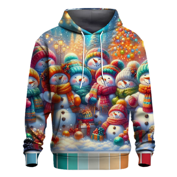 Frosty Friends Holiday Gathering Hoodie