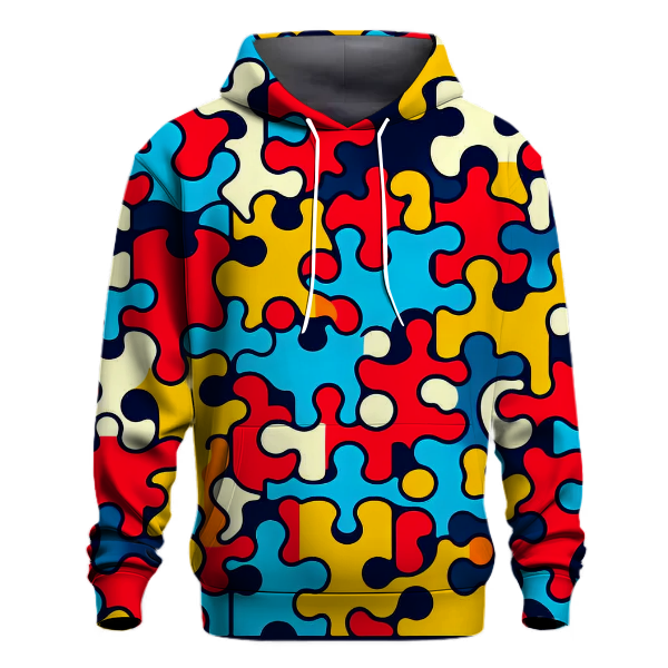 Vintage Puzzle Patterns Hoodie