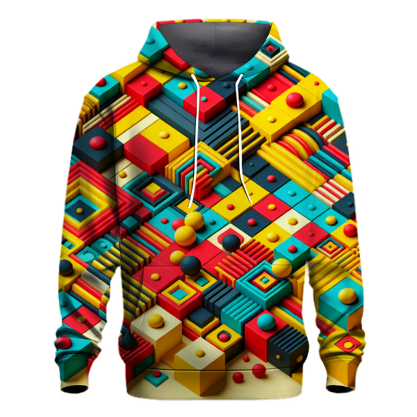 Groovy Geometric Blocks Hoodie