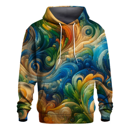 Tropical Breeze Swirls Hoodie