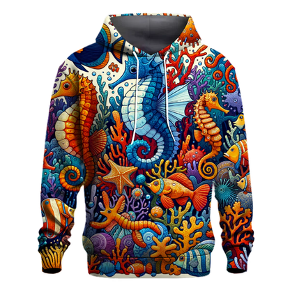 Whimsical Ocean Life Hoodie