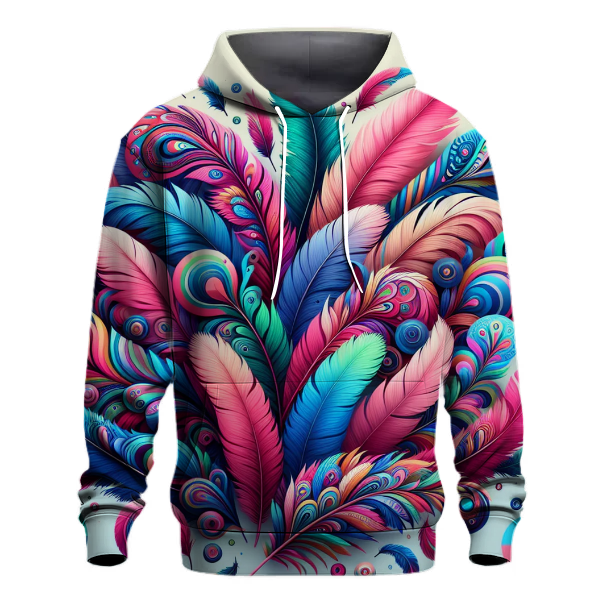 Colorful Festival Feathers Hoodie