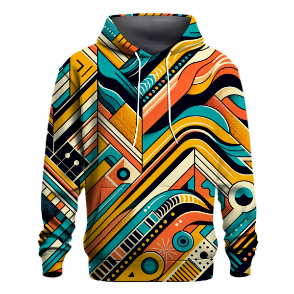 Electric Retro Patterns Hoodie