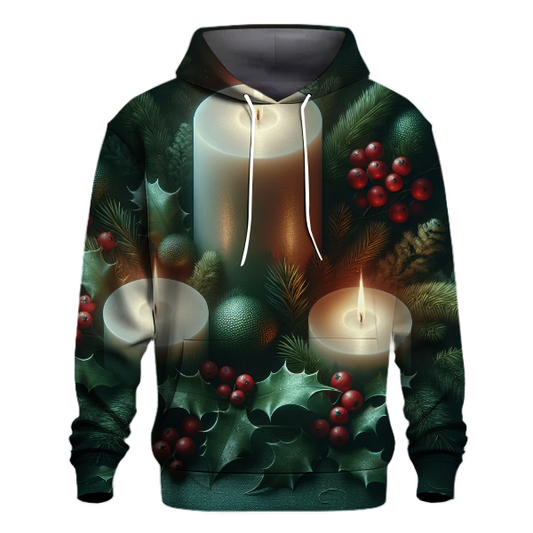 Christmas Candlelight Peace Hoodie