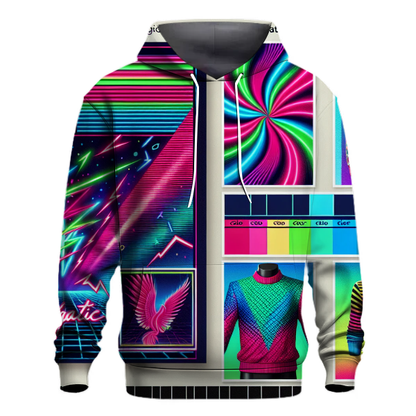 Bold Electric Patterns Hoodie