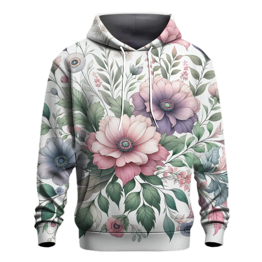 Peaceful Floral Symphony Hoodie