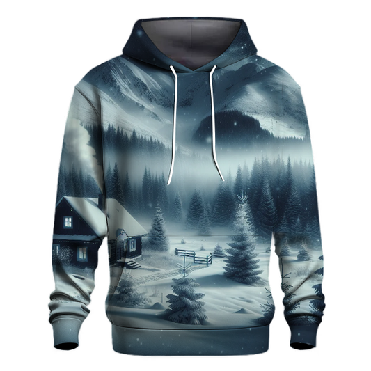 Snowy Mountain Christmas Retreat Hoodie