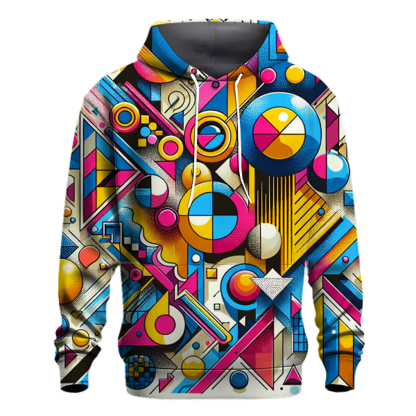 Funky Geometric Mix Hoodie