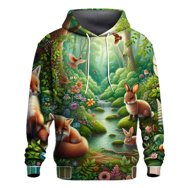 Enchanting Forest Fauna Hoodie