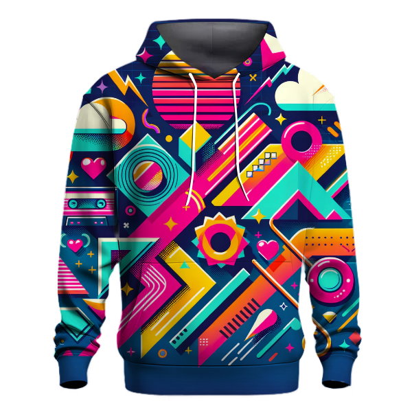 Retro Neon Dreams Hoodie