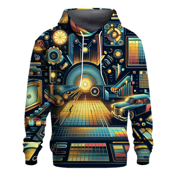 Retro Futurism Attire Hoodie