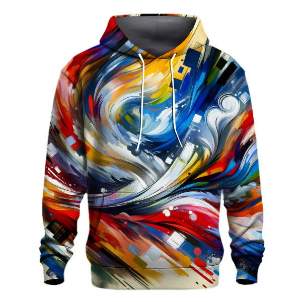 Abstract Expressionism Burst Hoodie