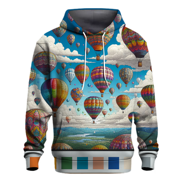 Whimsical Hot Air Balloon Adventure Hoodie