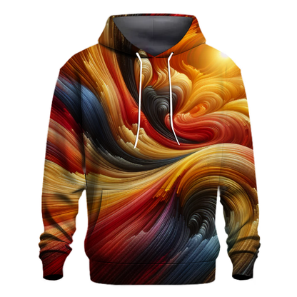 Crimson Cascade Tide Hoodie