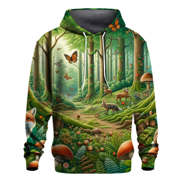 Charming Woodland Creatures Hoodie