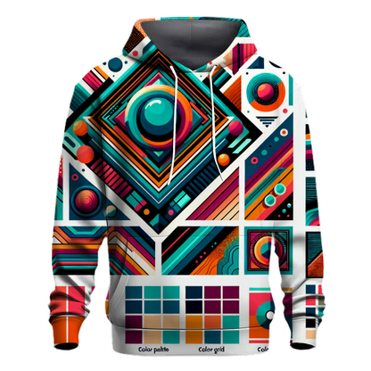 Funky Geometric Burst Hoodie