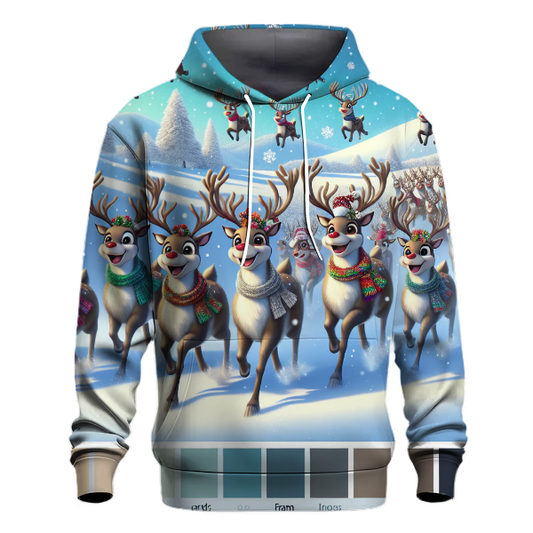 Festive Reindeer Parade Hoodie