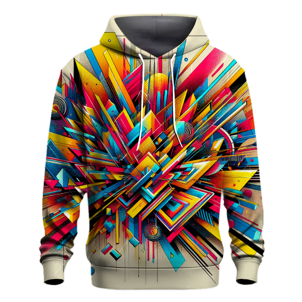 Bold 80s Graphics Hoodie