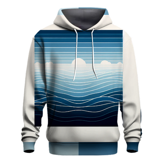 Serene Blue Horizon Hoodie