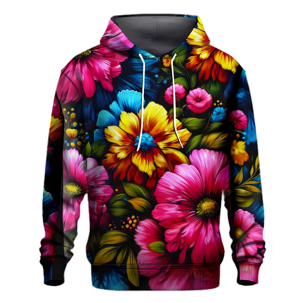 Funky Floral Burst Hoodie