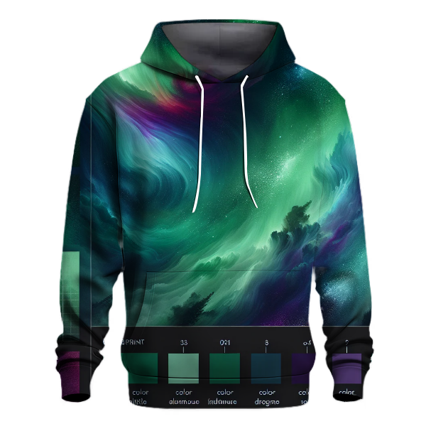 Radiant Aurora Tie-dye Design Hoodie