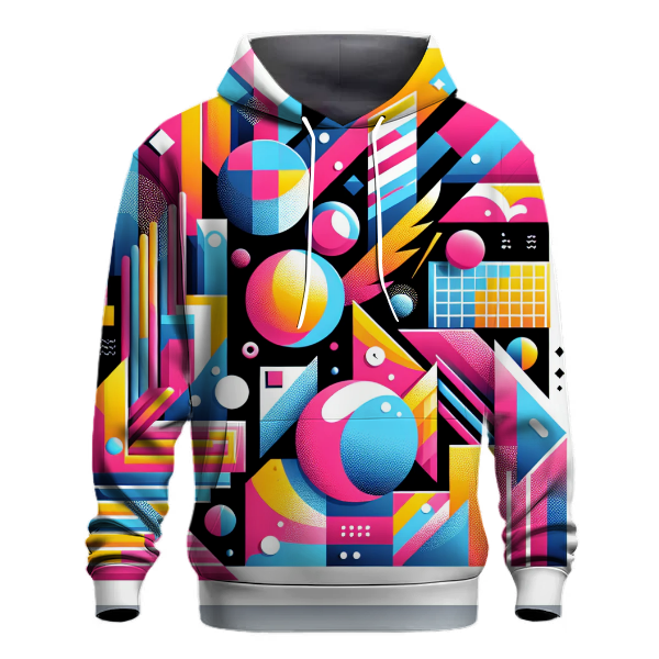 Classic 80s Retro Graphics Hoodie