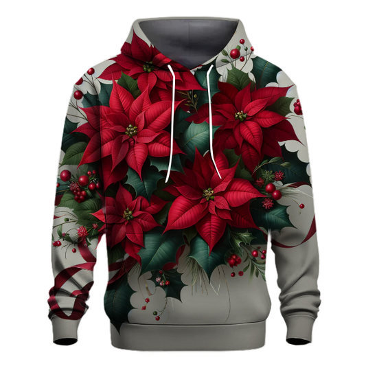 Poinsettia Holiday Elegance Hoodie