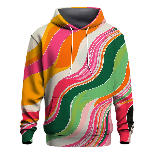 Groovy Abstract Lines Hoodie