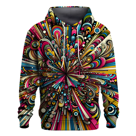 Retro Rainbow Explosion Hoodie