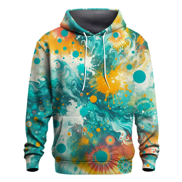 Bright Oasis Tie-dye Design Hoodie