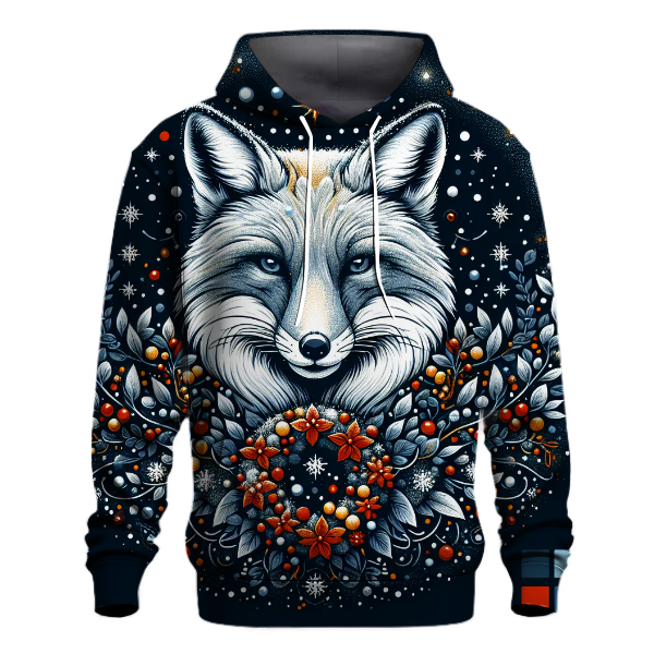 Festive Snowy Fox Hoodie