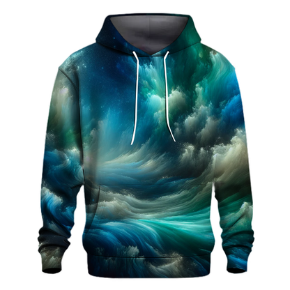 Midnight Ocean Waves Hoodie