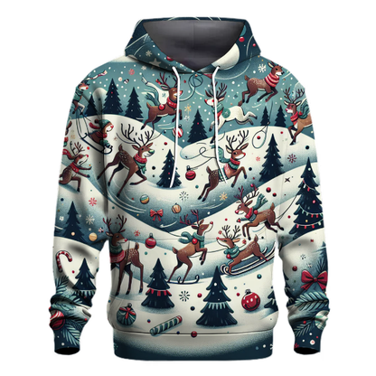 Merry Reindeer Revelry Hoodie