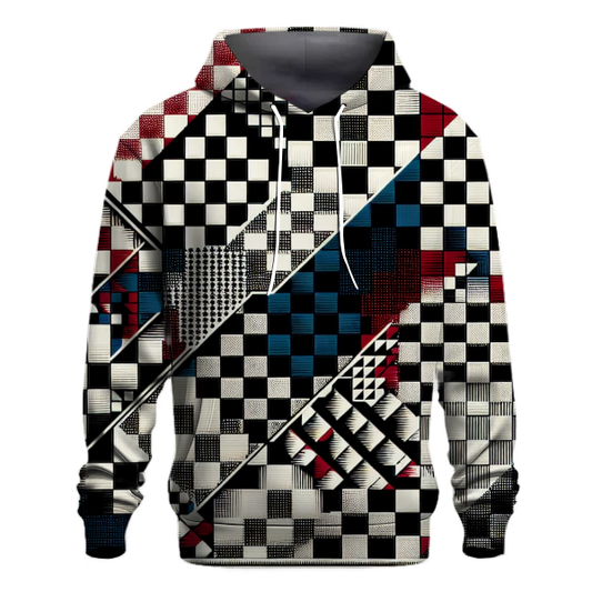 Classic 70s Checker Patterns Hoodie