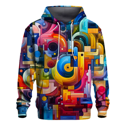 Dynamic Abstract Art Hoodie