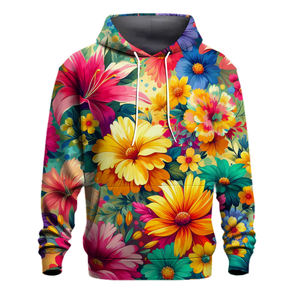 Garden Party Tie-dye Design Hoodie