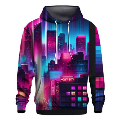 Neon Dreams Skyline Hoodie