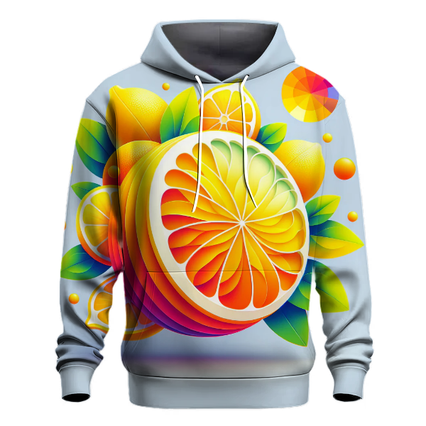 Vibrant Citrus Burst Hoodie