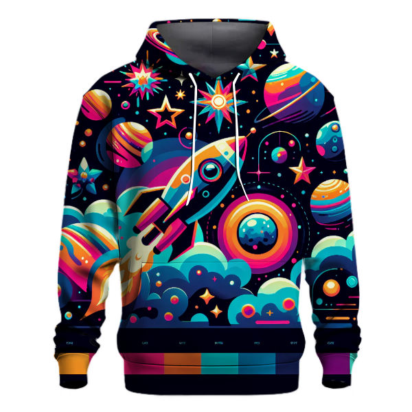 Neon Space Adventure Hoodie