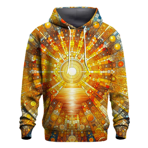 Radiant Sunrise Mosaic Hoodie