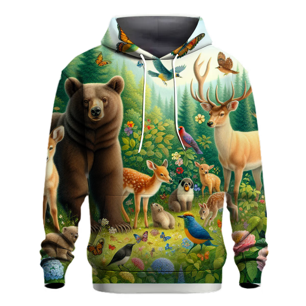 Whimsical Wildlife Journey Hoodie