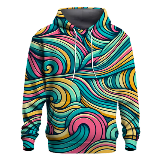 Funky 70s Waves Hoodie