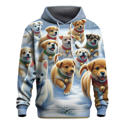 Playful Holiday Pups Hoodie