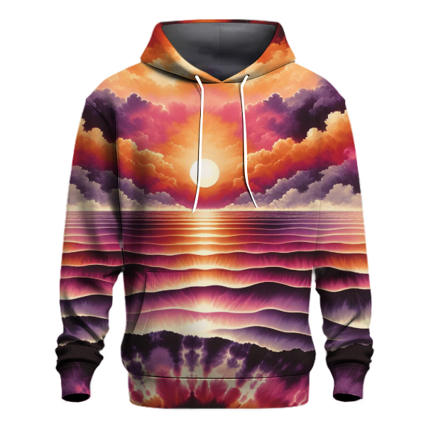 Sunset Wave Cascade Hoodie